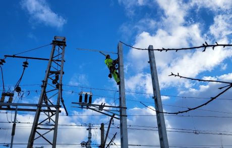 Gaisvadu elektroapgādes sistēma vilcienu infrastruktūrai